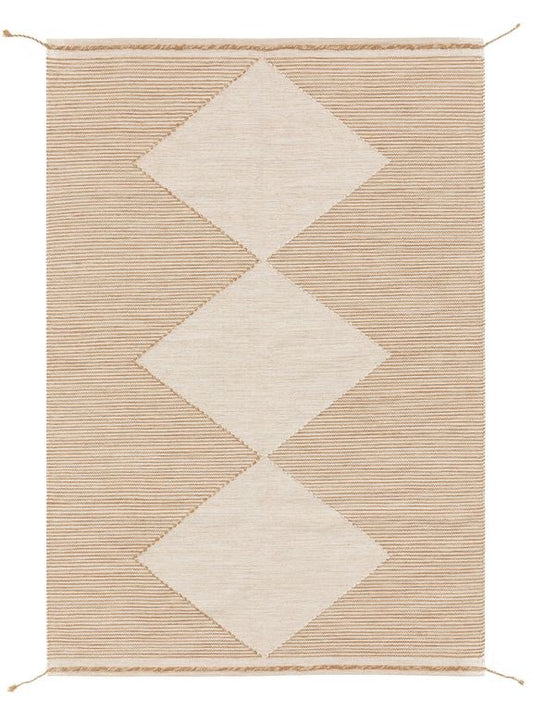 Wollteppich Nahla Beige