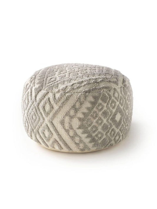 Pouf Elias 55x55x30 cm Grau