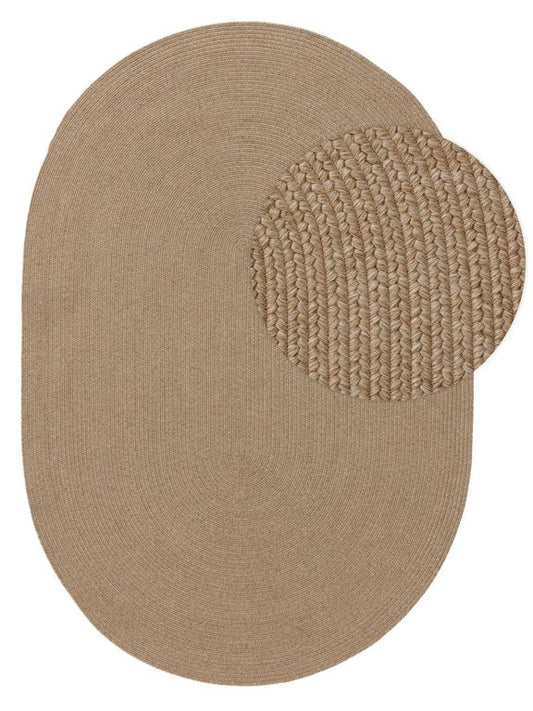 In- & Outdoor Teppich oval Nandi Beige