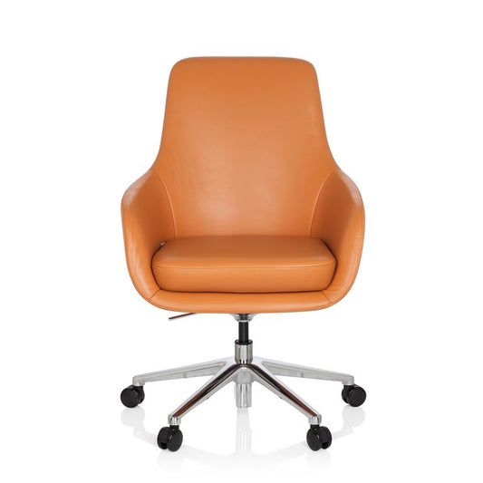 Loungesessel BARENO Leder Orange