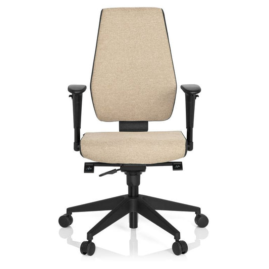 Bürostuhl, drehbar, PRO-TEC 500 Dunkelgrau / Beige - Froschkönig24