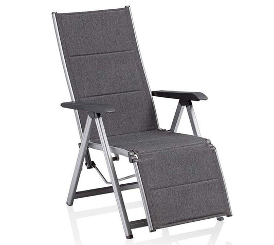 Kettler Basic Plus Padded Relaxsessel Silber / Anthrazit