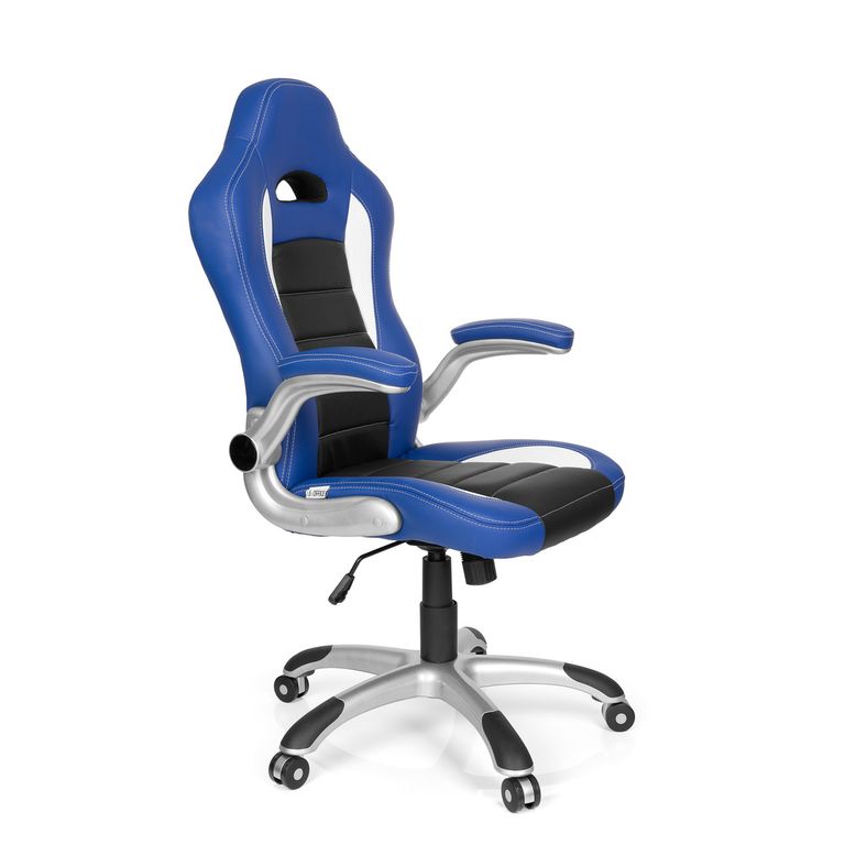 Gamingstuhl GAME SPORT Blau / Schwarz - Froschkönig24