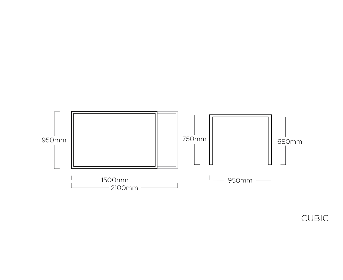 Kettler Garten Ausziehtisch Größe wählbar HPL Anthrazit / Anthrazit