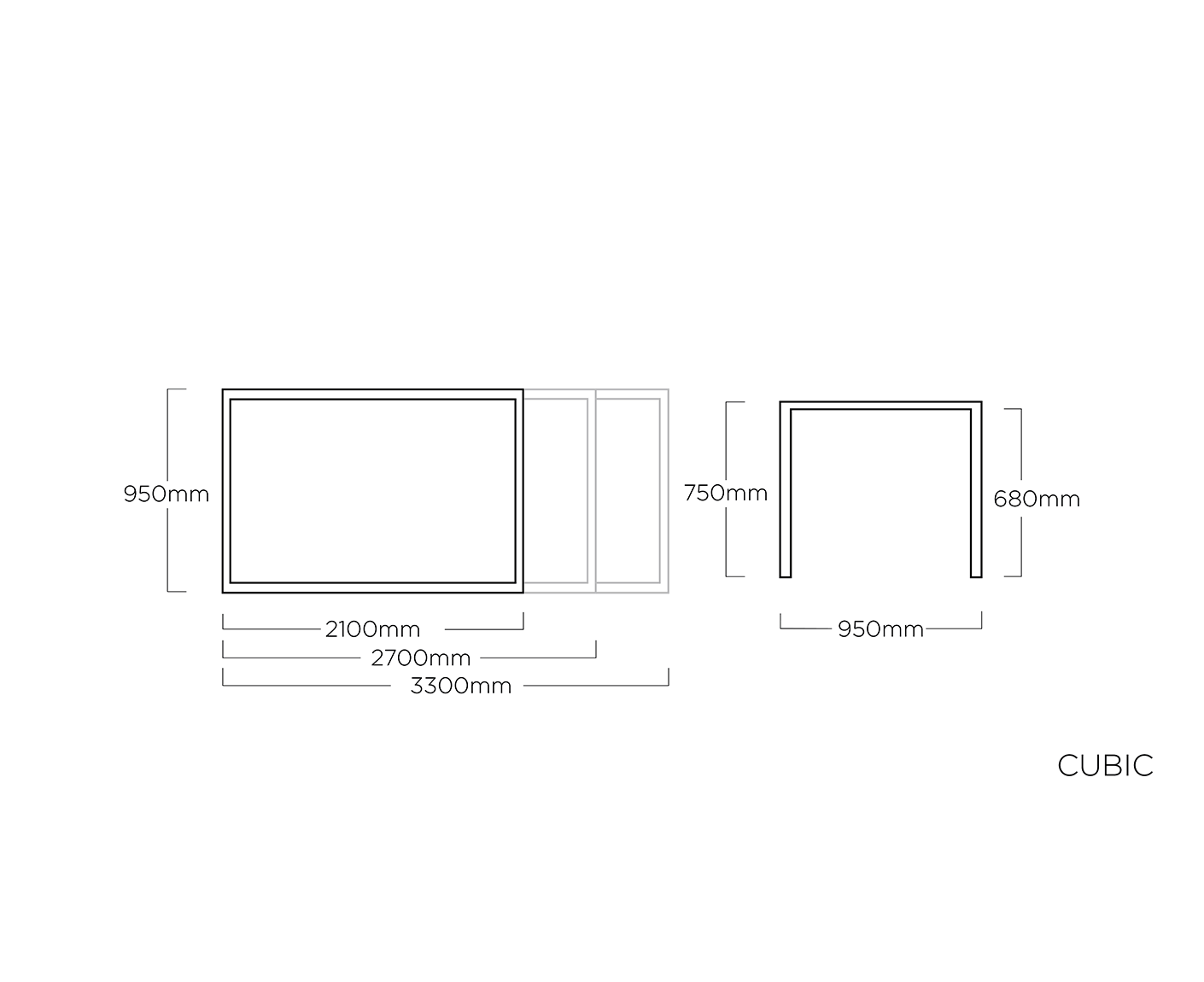 Kettler Garten Ausziehtisch Größe wählbar HPL Anthrazit / Anthrazit