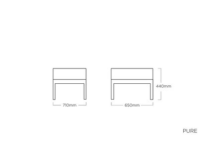 Kettler Gartenlounge-Set 9-teilig, Pure Ecklounge Outdoorsofa, mit Gartentisch Cubic mit HPL Tischplatte Anthrazit / Grau