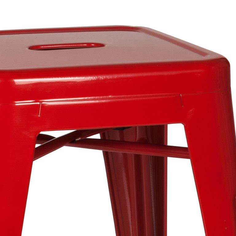 Bistrohocker VANTAGGIO Metallic / Rot