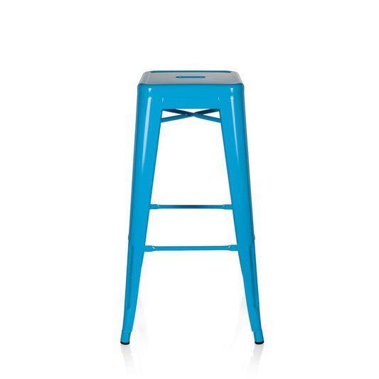 Barhocker VANTAGGIO HIGH Metallic / Hellblau