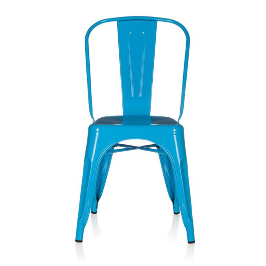 Bistrostuhl VANTAGGIO COMFORT Metallic / Hellblau