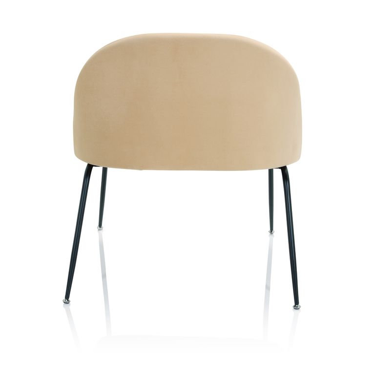 Loungesessel Stuhl VELVO Samt Beige