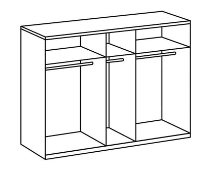 Kopenhagen Schlafzimmer Komplettset Graphit 2