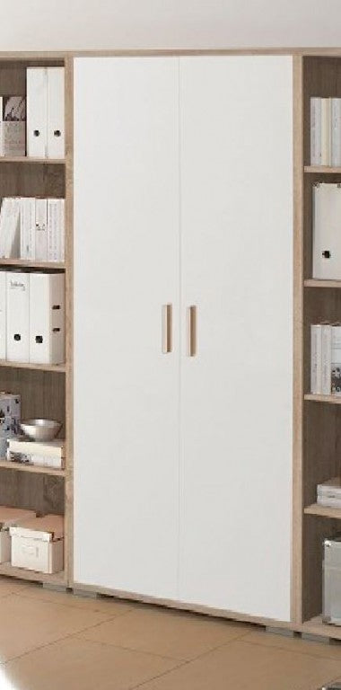 Office Line Aktenschrank 5OH 79 cm Eiche Sonoma / Weiß - Froschkönig24