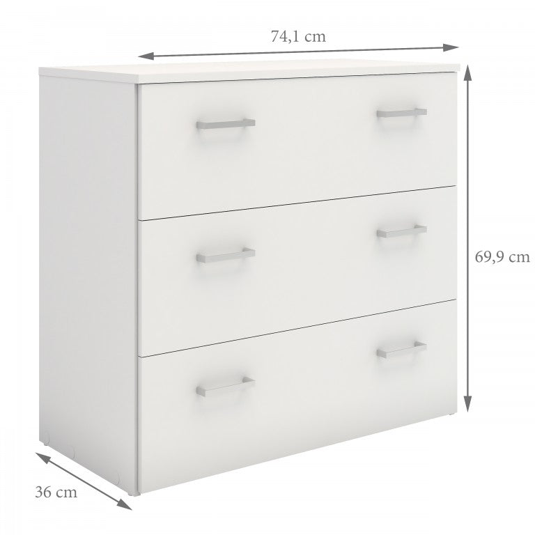 Kommode SPACE Anrichte Sideboard Weiß - Froschkönig24