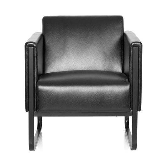 Loungesessel BALI BLACK Schwarz glatt 1-Sitzer Schwarz