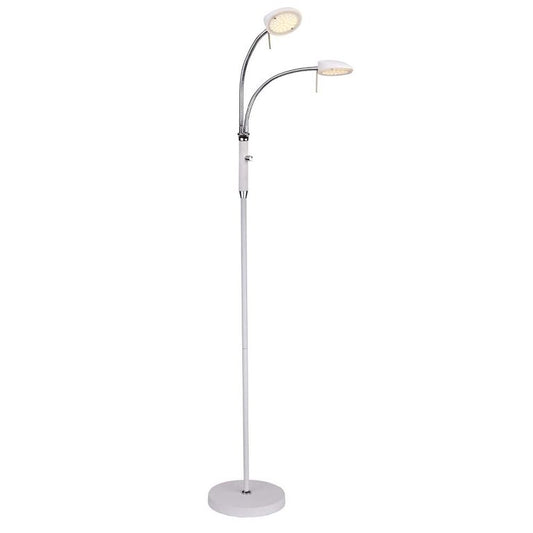 VEGAS Stehlampe LED 7W 2-Arm Weiß