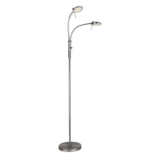 VEGAS Stehlampe LED 7W 2-Arm Stahl