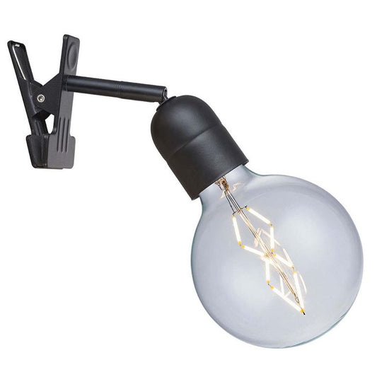 ELEGANCE Clip-on Tischlampe E27 Schwarz