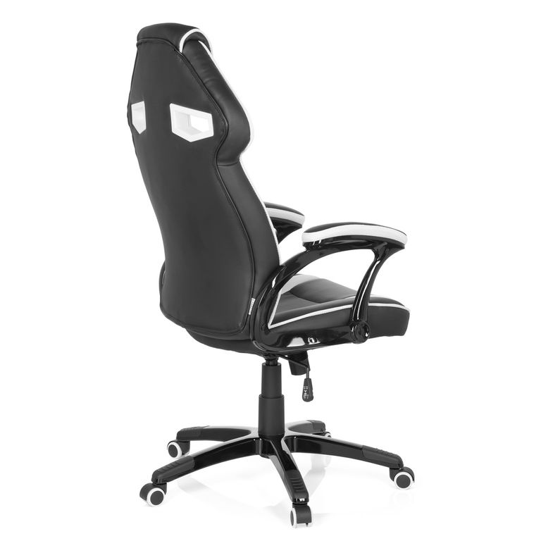 Gamingstuhl GUARDIAN Schwarz / Weiß - Froschkönig24