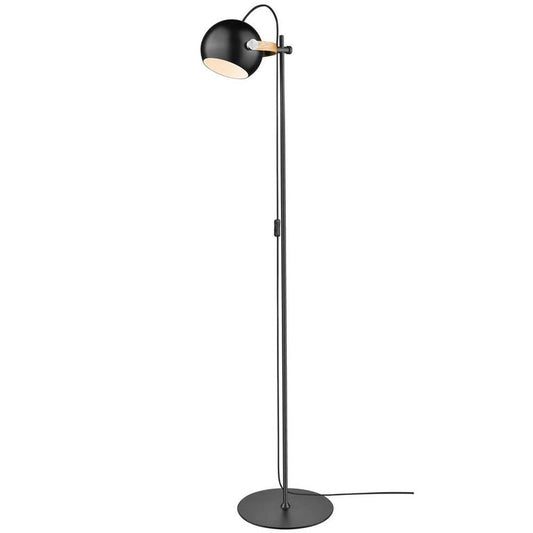 D. C Stehlampe Ø18cm E27 Schwarz / Eiche