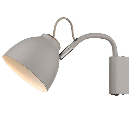 NIVA Wandlampe Ø14cm GU10 Grau / Holz