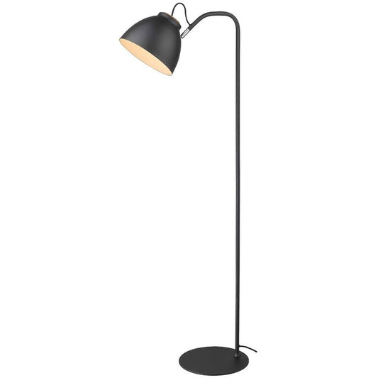 NIVA Stehlampe Ø24cm E27 Schwarz / Holz