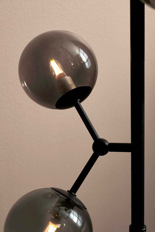 ATOM Stehlampe G9 Smoke-schwarz