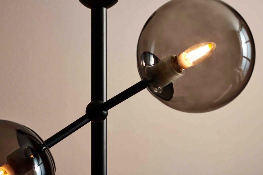 ATOM Stehlampe G9 Smoke-schwarz