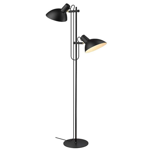 METROPOLE Stehlampe 2-Arm E27 Schwarz