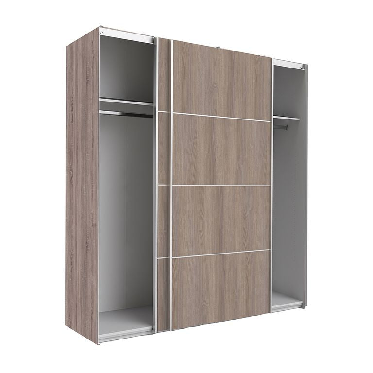 Verona Schiebetürenschrank 182 x 202 cm Trüffel - Froschkönig24