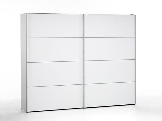 Verona Schiebetürenschrank 243 x 202 cm Weiß - Froschkönig24