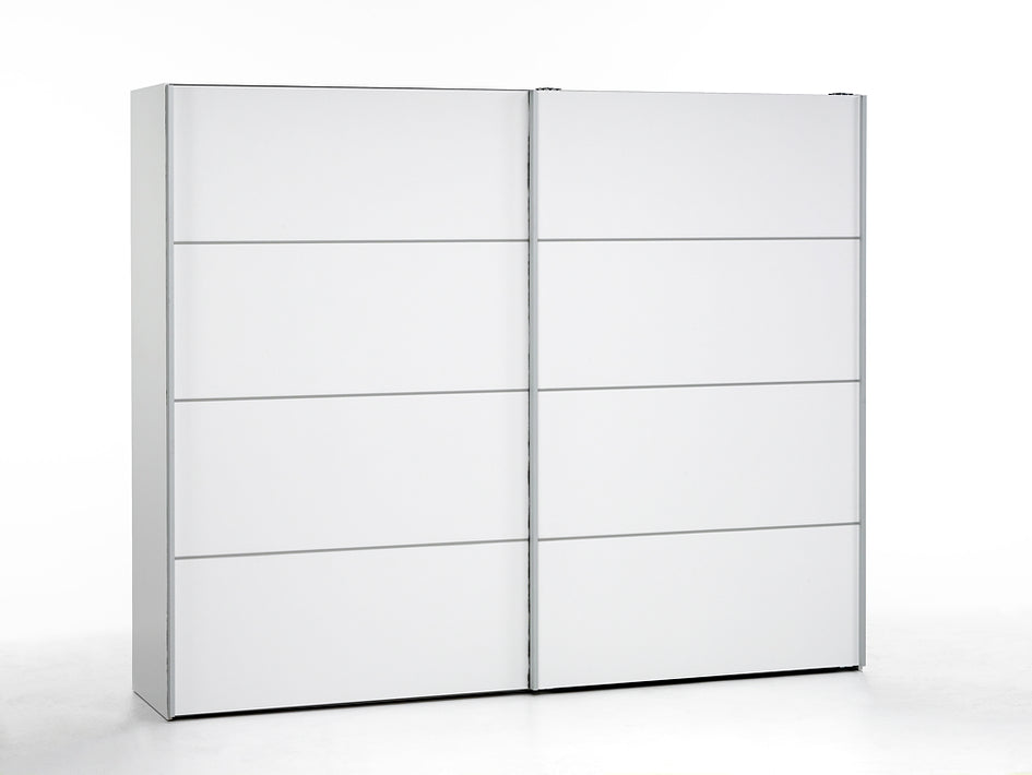 Verona Schiebetürenschrank 243 x 202 cm Weiß - Froschkönig24