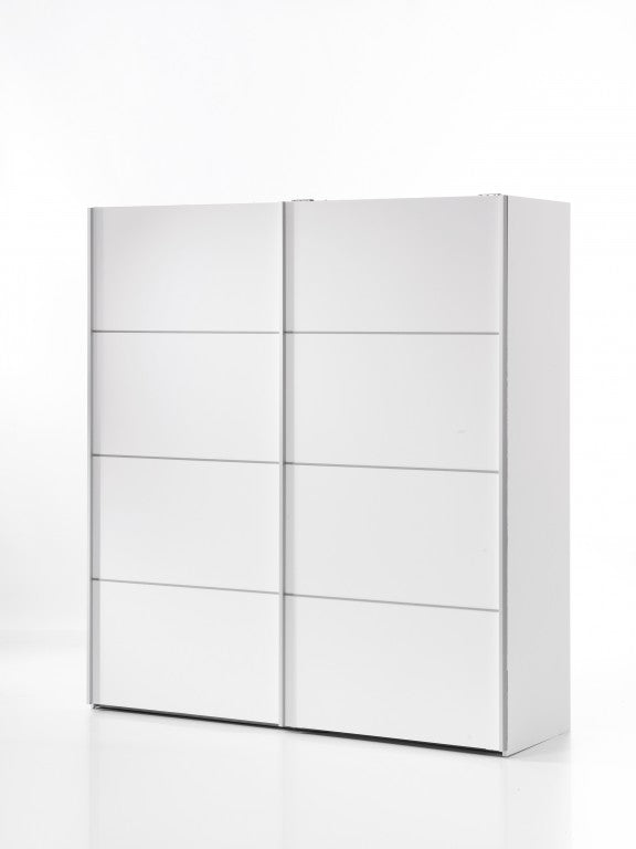 Verona Schiebetürenschrank 182 x 202 cm Weiß - Froschkönig24