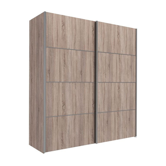 Verona Schiebetürenschrank 182 x 202 cm Trüffel - Froschkönig24