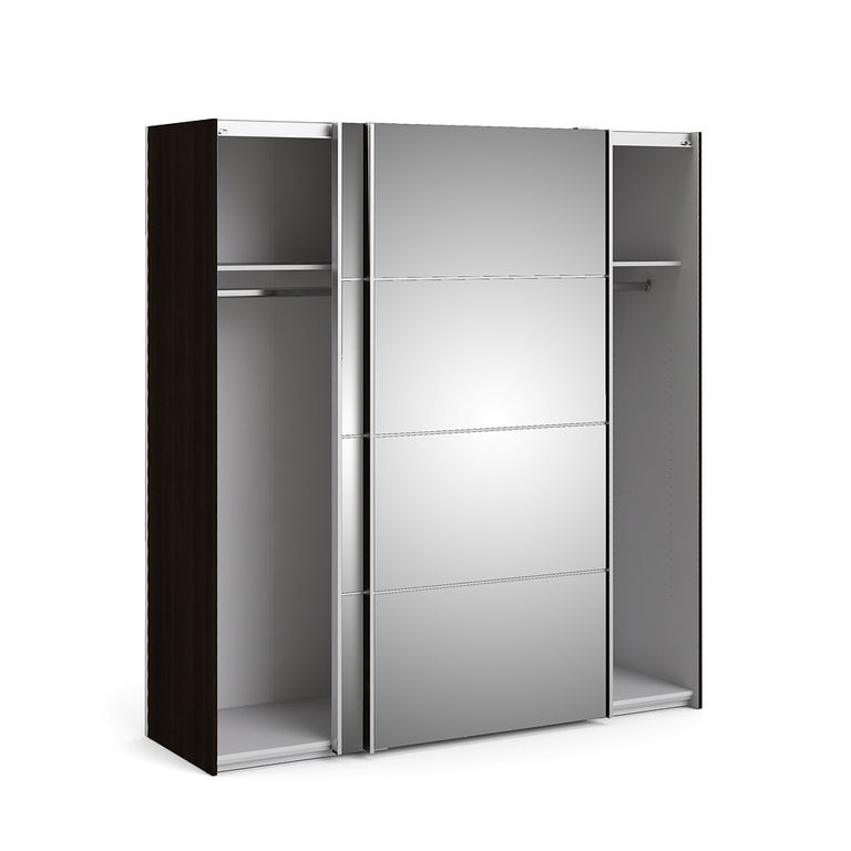 Verona Schiebetürenschrank 182 x 202 cm Kaffee - Froschkönig24