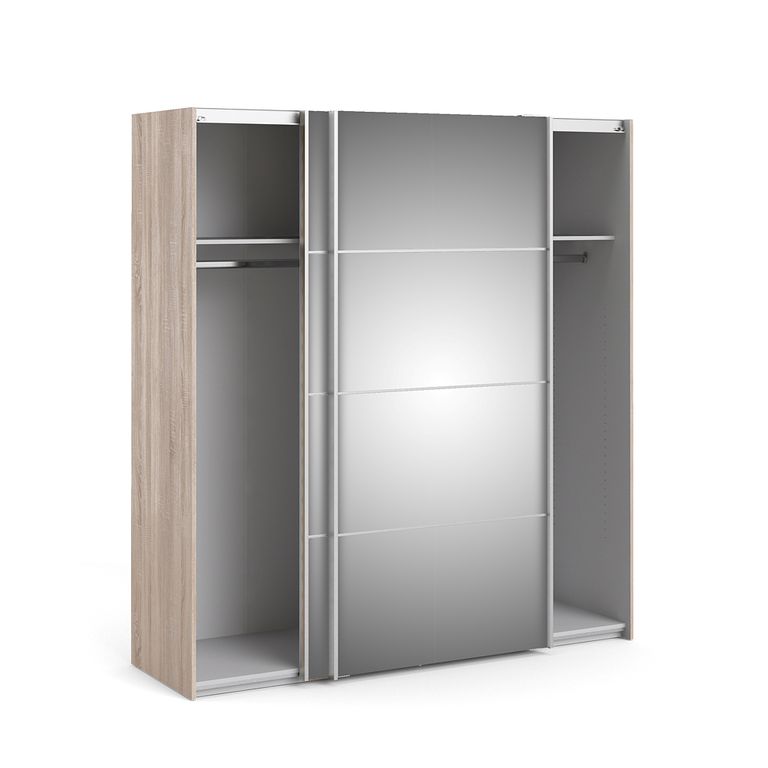 Verona Schiebetürenschrank 182 x 202 cm Trüffel - Froschkönig24