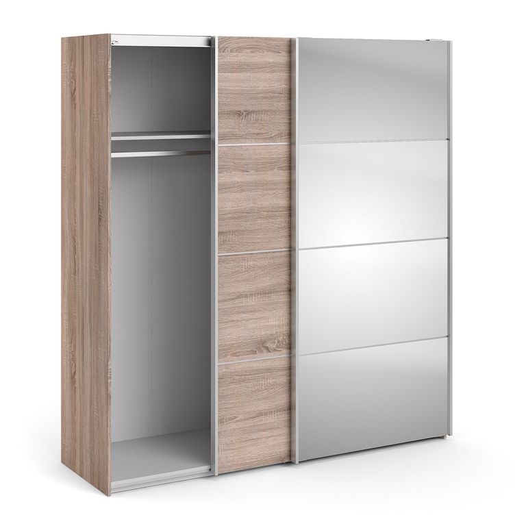 Verona Schiebetürenschrank 182 x 202 cm Trüffel - Froschkönig24