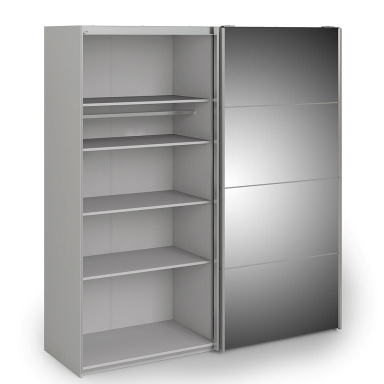 Verona Schiebetürenschrank 182 x 202 cm Weiß - Froschkönig24