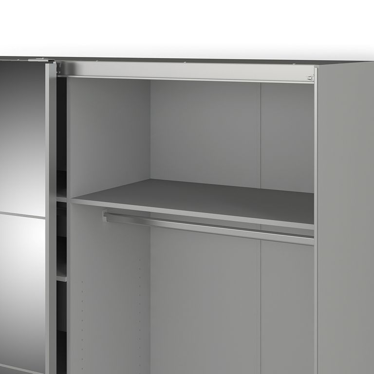 Verona Schiebetürenschrank 182 x 202 cm Weiß - Froschkönig24