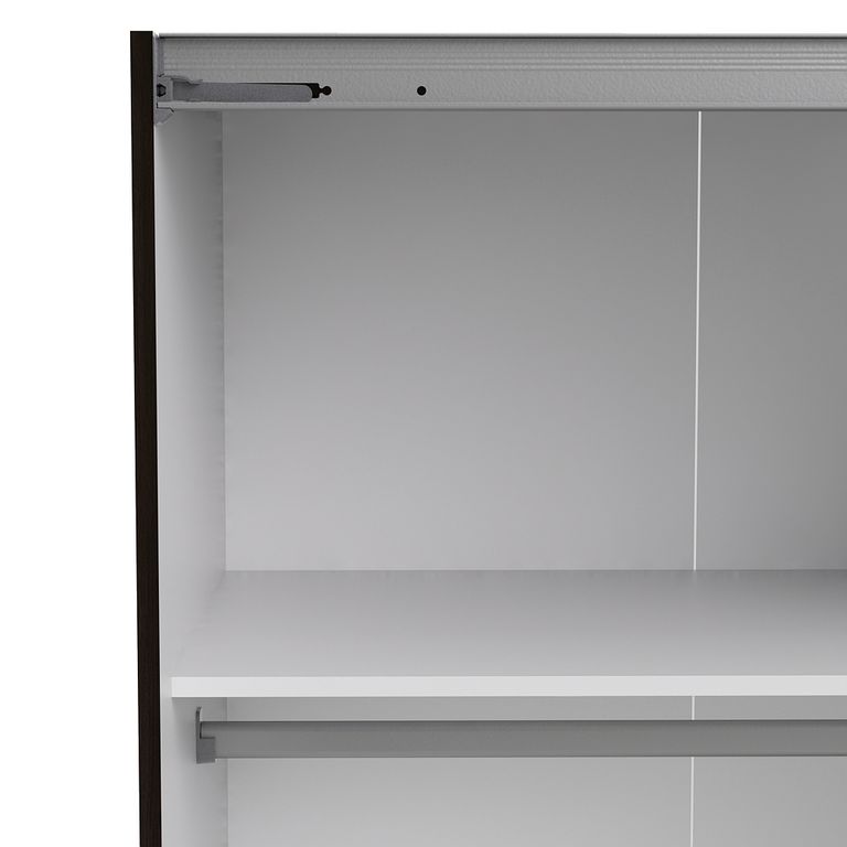 Verona Schiebetürenschrank 182 x 202 cm Kaffee - Froschkönig24