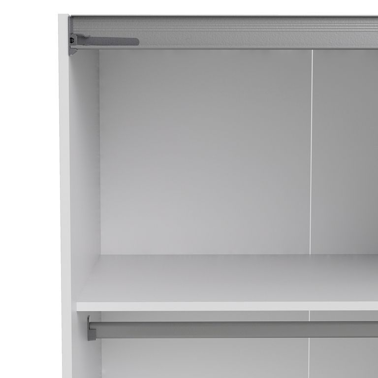 Verona Schiebetürenschrank 122 x 202 cm Weiß - Froschkönig24