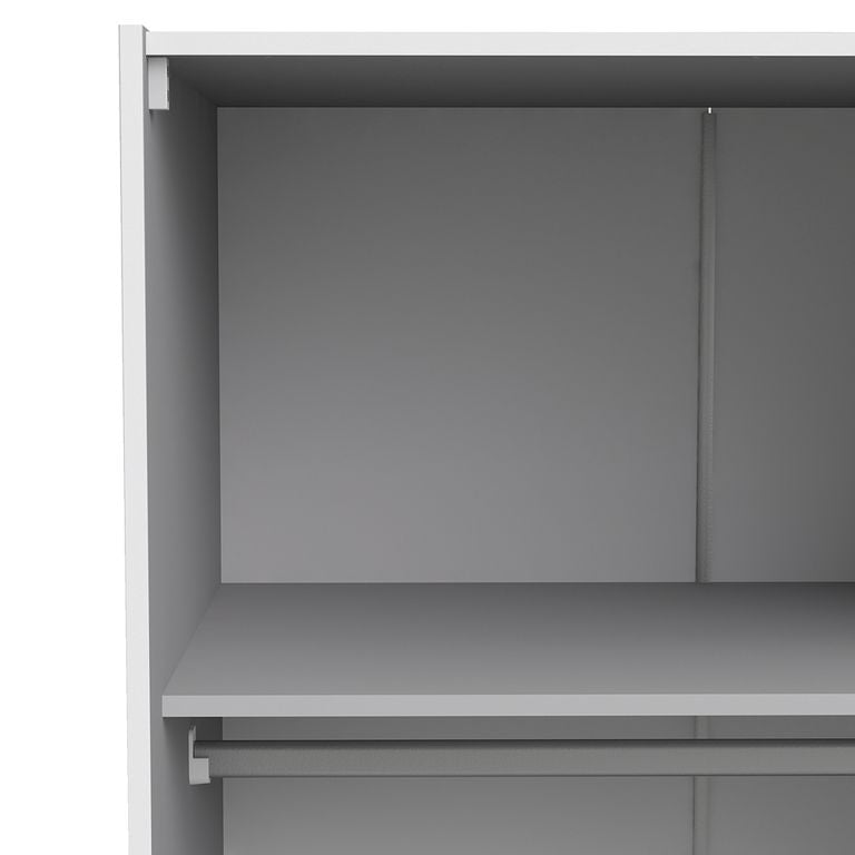 Verona Schiebetürenschrank 182 x 202 cm Weiß - Froschkönig24