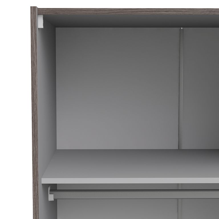 Verona Schiebetürenschrank 182 x 202 cm Eiche Anthrazit - Froschkönig24