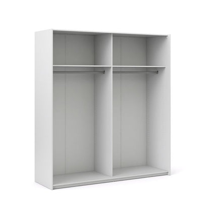 Verona Schiebetürenschrank 182 x 201 cm Weiß - Froschkönig24