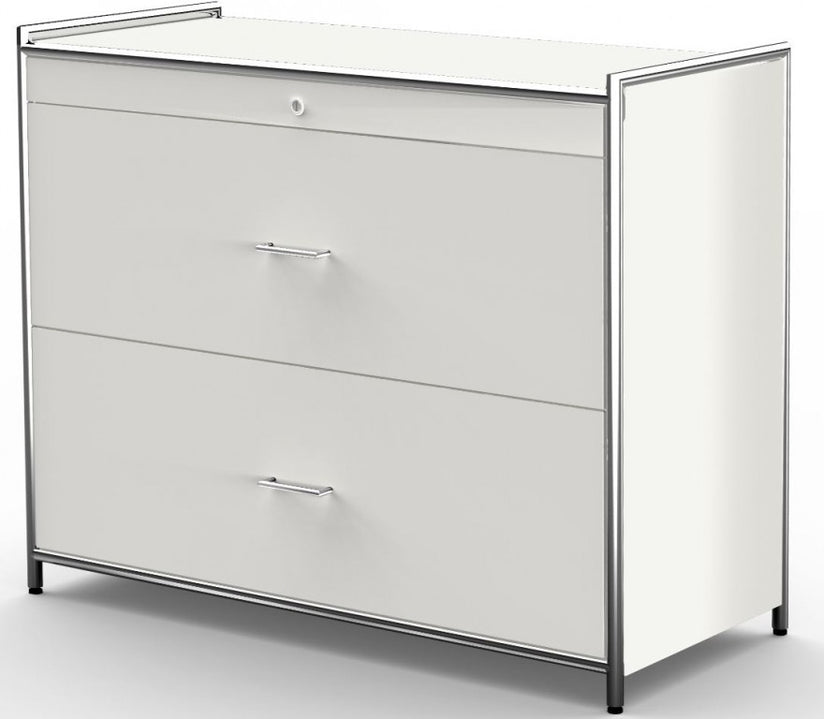 ARTLINE Hängeregistraturschrank Sideboard Aktenschrank Weiß - Froschkönig24