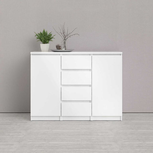 Sideboard NAIA Anrichte Weiß Hochglanz - Froschkönig24