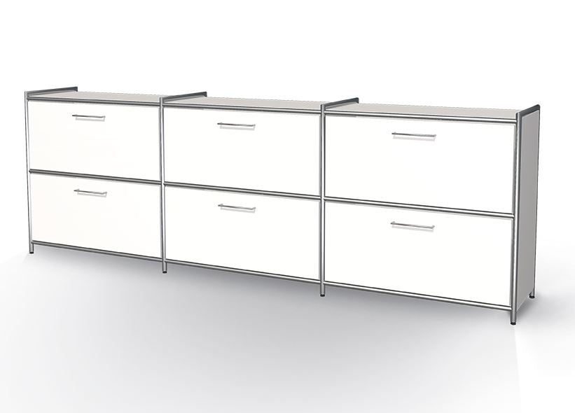 20929 ARTLINE Sideboard 2 OH Weiß - Froschkönig24