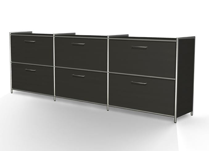 20928 ARTLINE Sideboard 2 OH Anthrazit - Froschkönig24