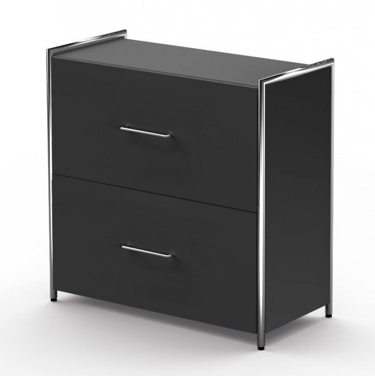 ARTLINE Sideboard Aktenschrank Büroschrank Anthrazit - Froschkönig24