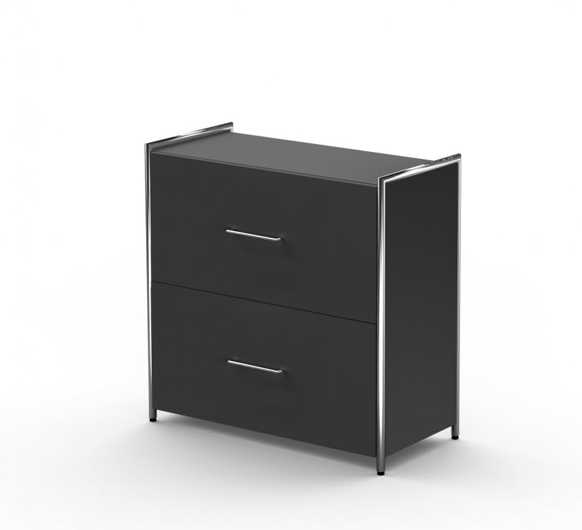 ARTLINE Sideboard Aktenschrank Büroschrank Anthrazit - Froschkönig24