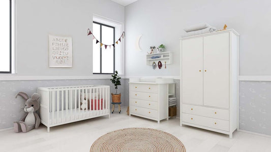 Flexa Luna Babyzimmer Komplettset Weiß